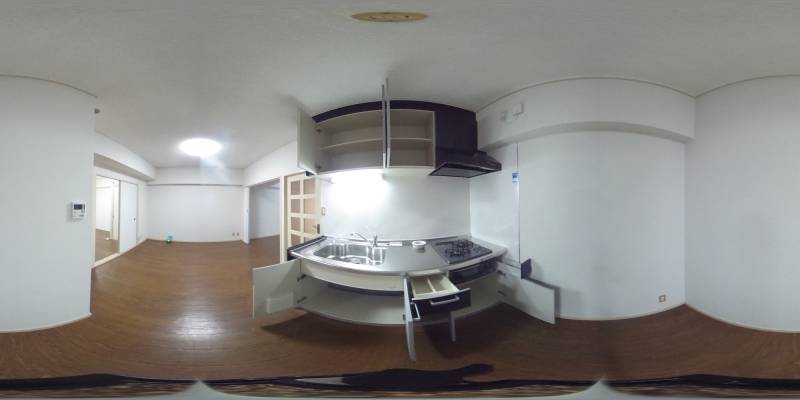 パノラマ画像キッチン