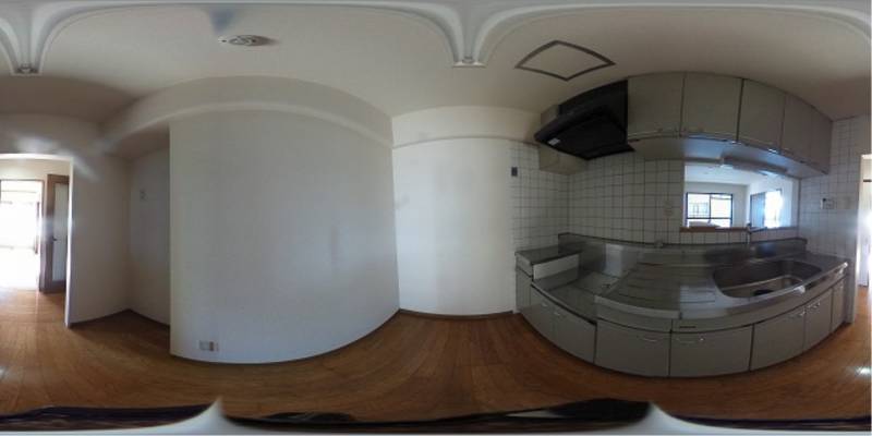 パノラマ画像キッチン