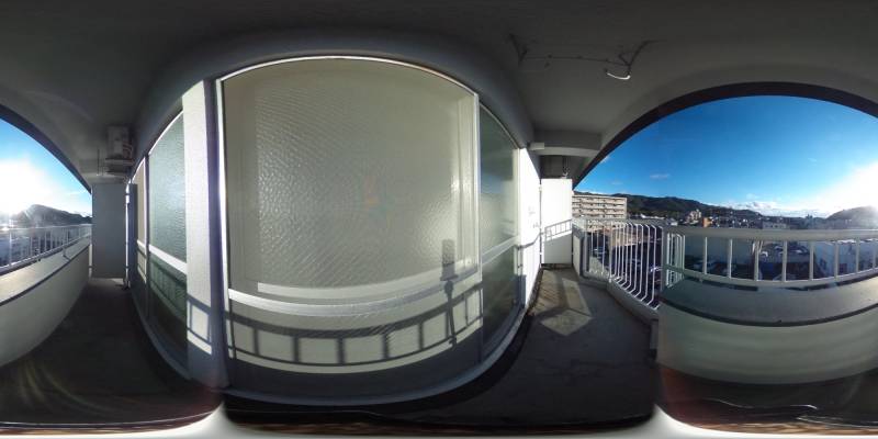 パノラマ画像バルコニー