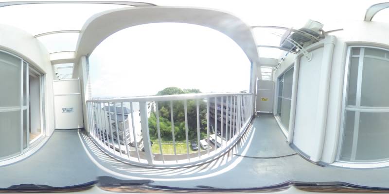 パノラマ画像バルコニー