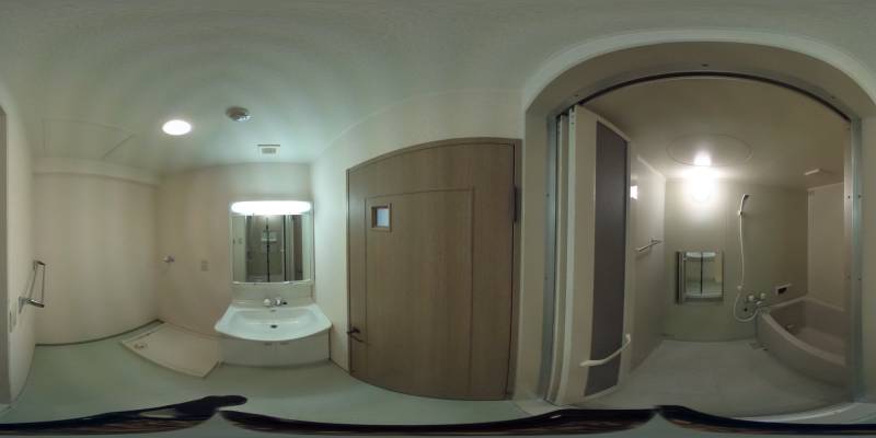 パノラマ画像バスルーム