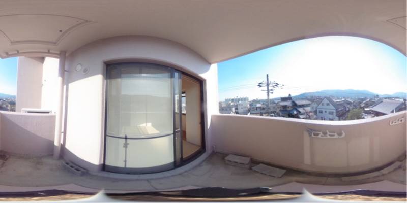 パノラマ画像バルコニー