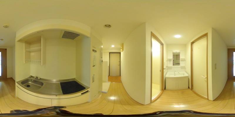 パノラマ画像キッチン