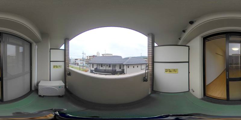 パノラマ画像バルコニー