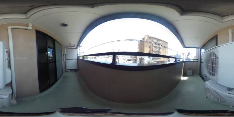 パノラマ画像バルコニー