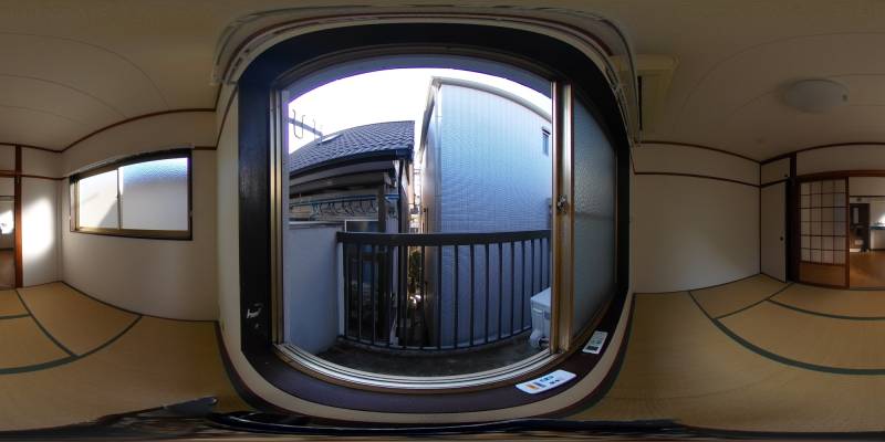 パノラマ画像バルコニー