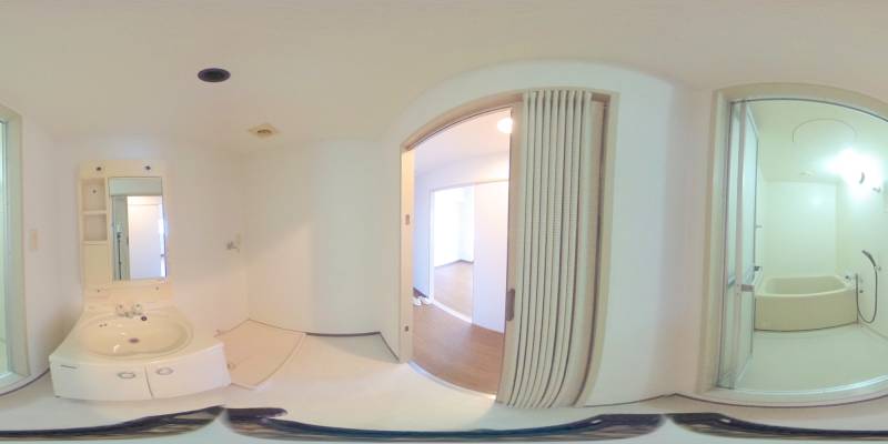 パノラマ画像洗面所