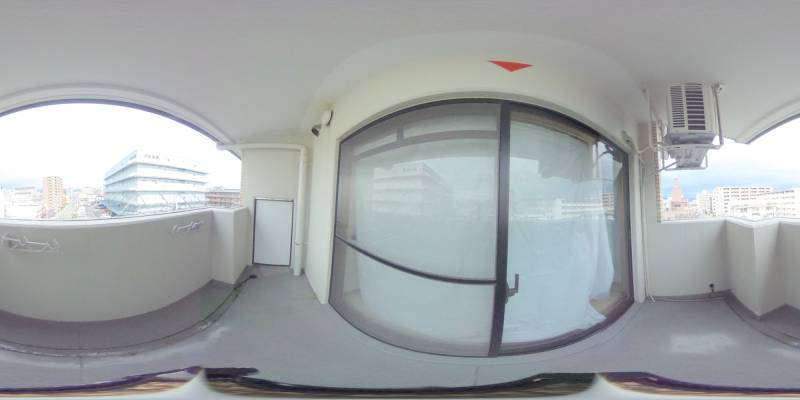 パノラマ画像バルコニー