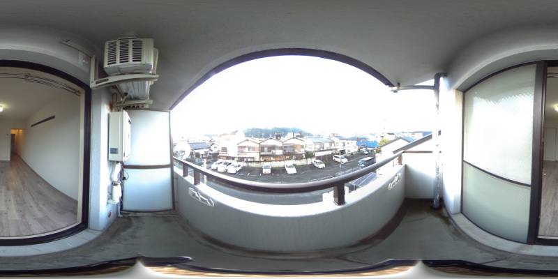 パノラマ画像バルコニー