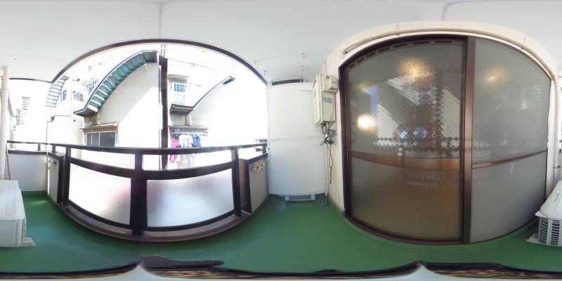 パノラマ画像バルコニー