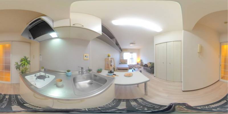 パノラマ画像キッチン