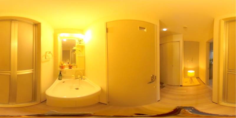 パノラマ画像洗面所