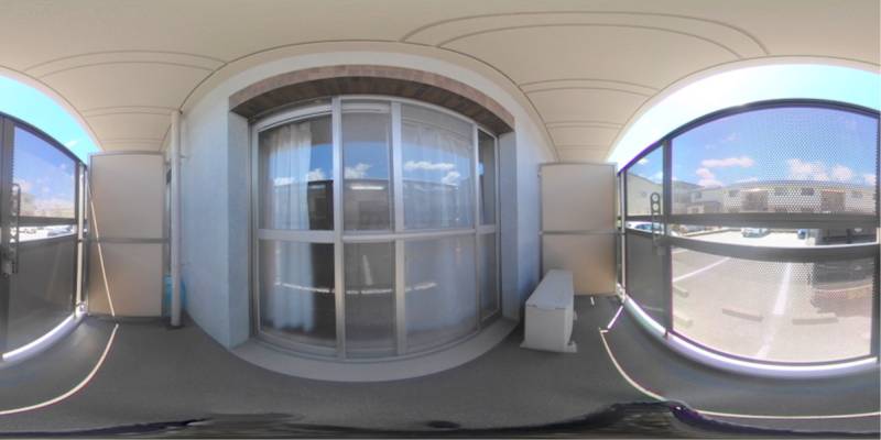 パノラマ画像バルコニー