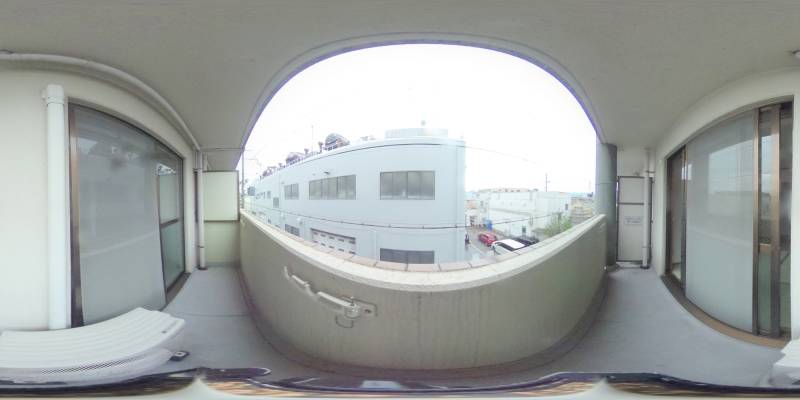 パノラマ画像バルコニー