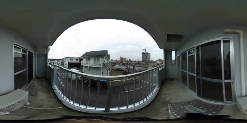 パノラマ画像バルコニー