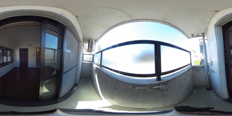 パノラマ画像バルコニー