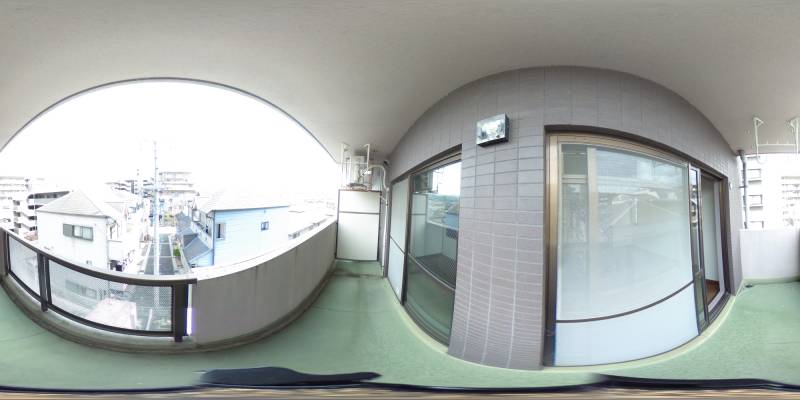 パノラマ画像バルコニー