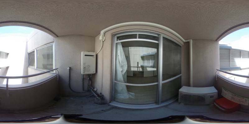 パノラマ画像バルコニー