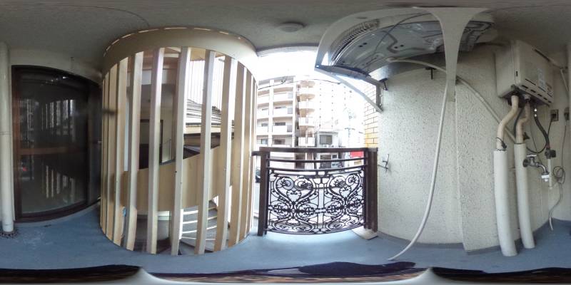 パノラマ画像バルコニー