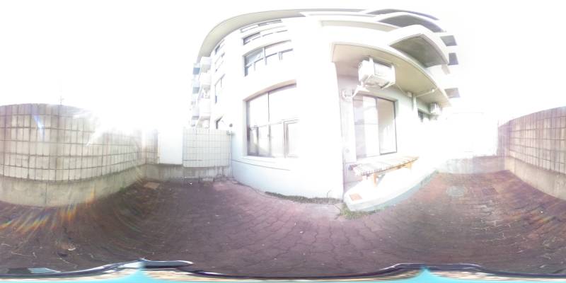 パノラマ画像バルコニー