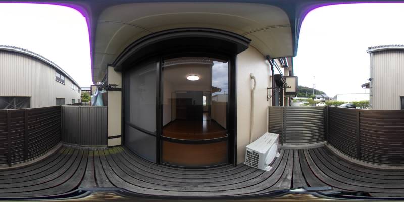 パノラマ画像バルコニー