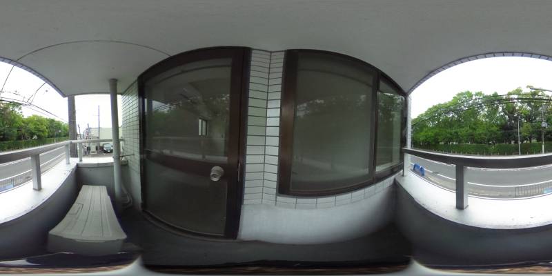 パノラマ画像バルコニー