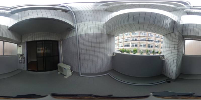 パノラマ画像バルコニー