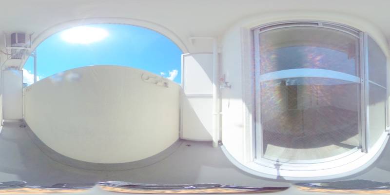 パノラマ画像バルコニー