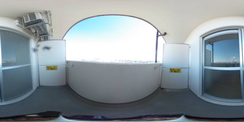 パノラマ画像バルコニー