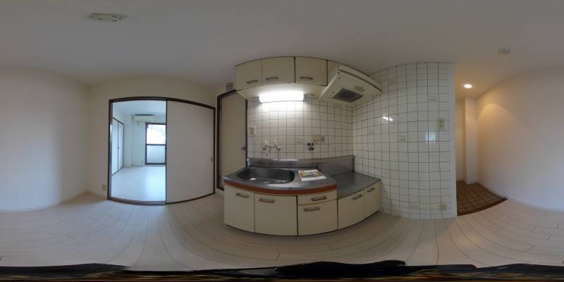 パノラマ画像キッチン