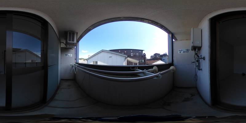 パノラマ画像バルコニー