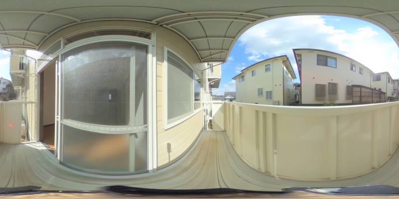 パノラマ画像バルコニー