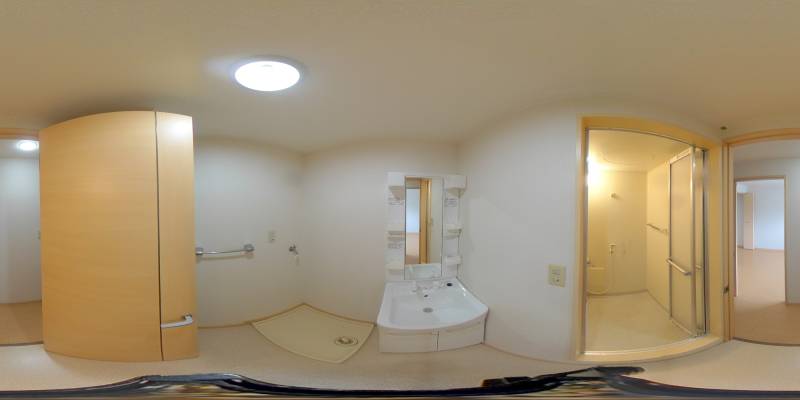 パノラマ画像洗面所