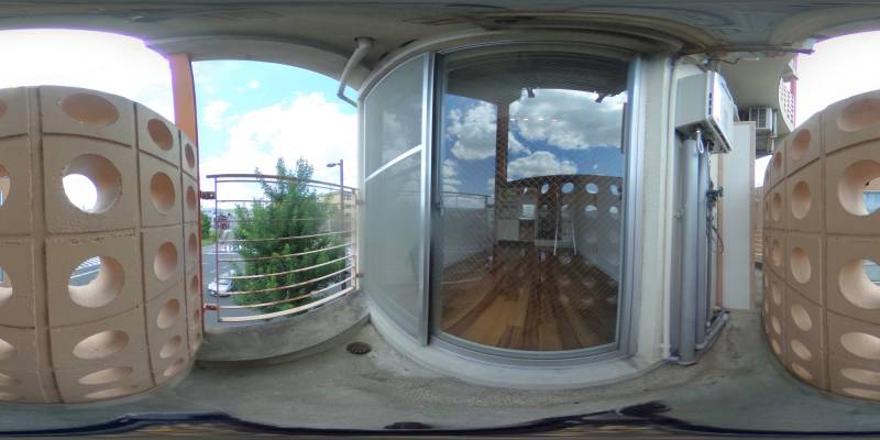 パノラマ画像バルコニー