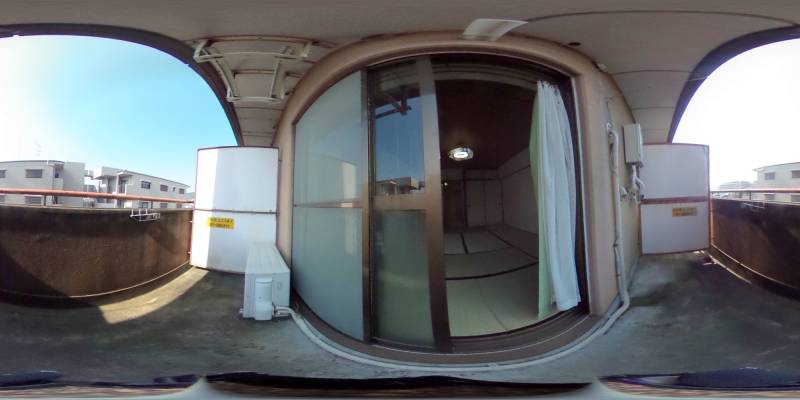 パノラマ画像バルコニー