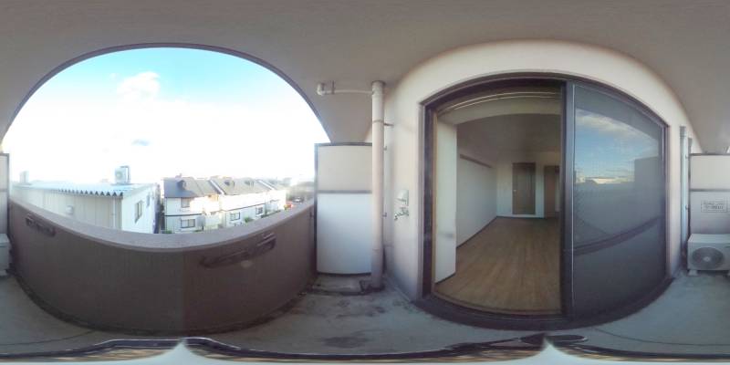 パノラマ画像バルコニー