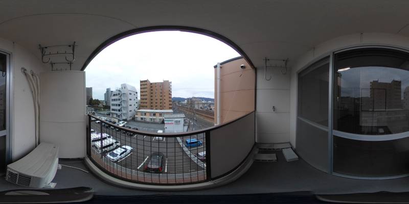 パノラマ画像バルコニー