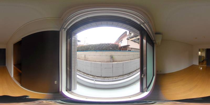 パノラマ画像バルコニー