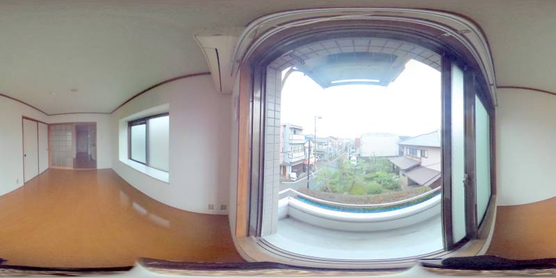 パノラマ画像バルコニー