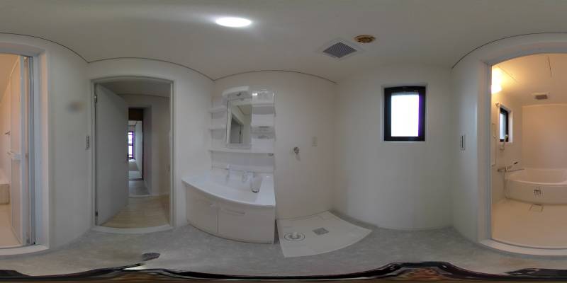 パノラマ画像洗面所