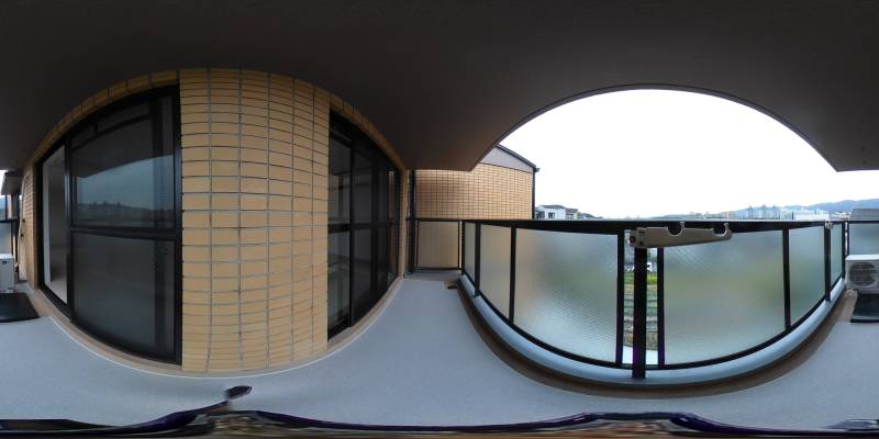 パノラマ画像バルコニー