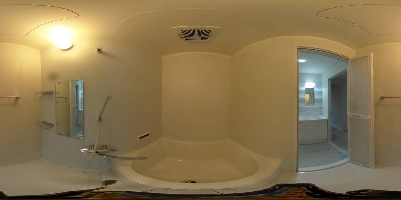 パノラマ画像バスルーム