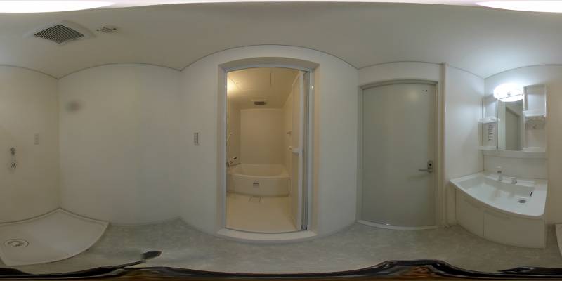 パノラマ画像洗面所