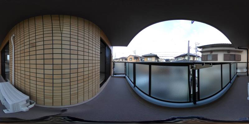 パノラマ画像バルコニー