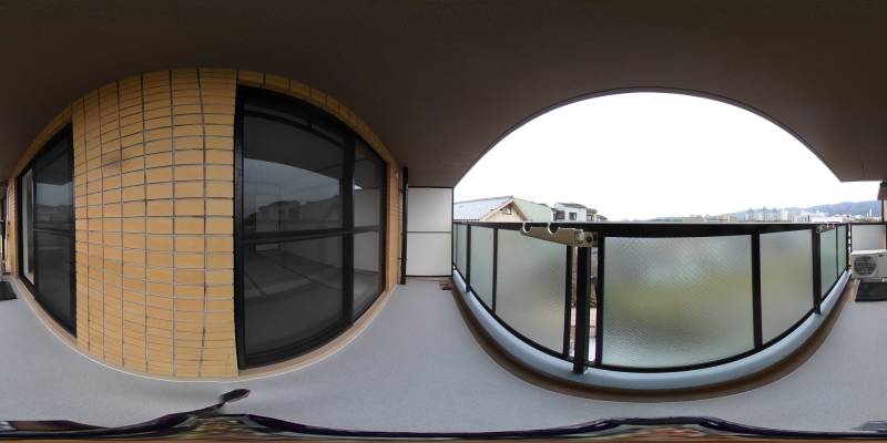 パノラマ画像バルコニー