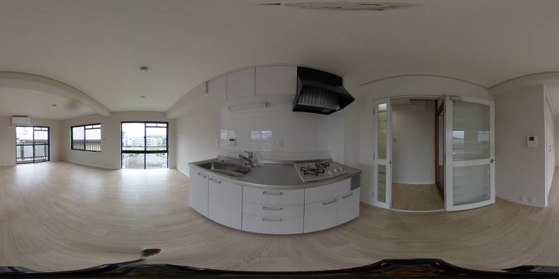 パノラマ画像キッチン