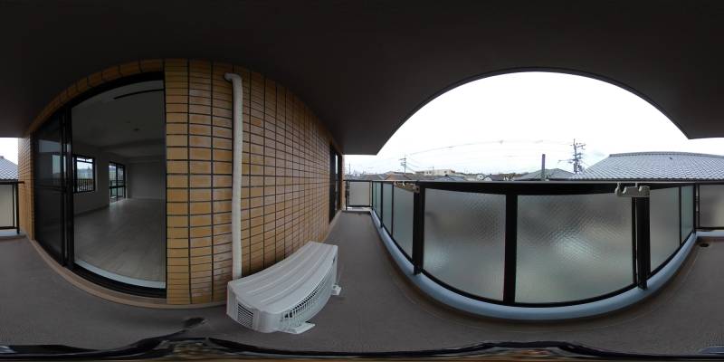 パノラマ画像バルコニー