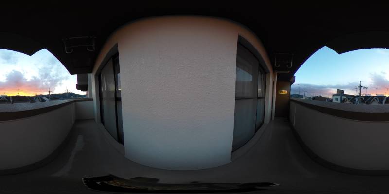 パノラマ画像バルコニー