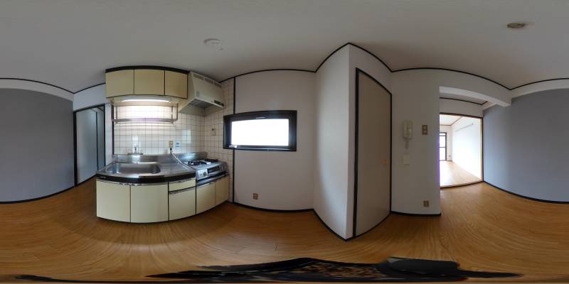 パノラマ画像キッチン