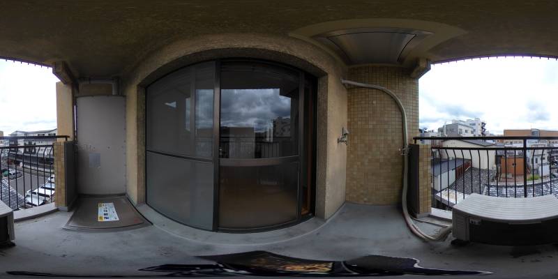 パノラマ画像バルコニー